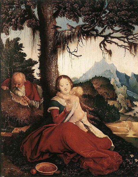 Hans Baldung Grien Rest on the Flight to Egypt China oil painting art